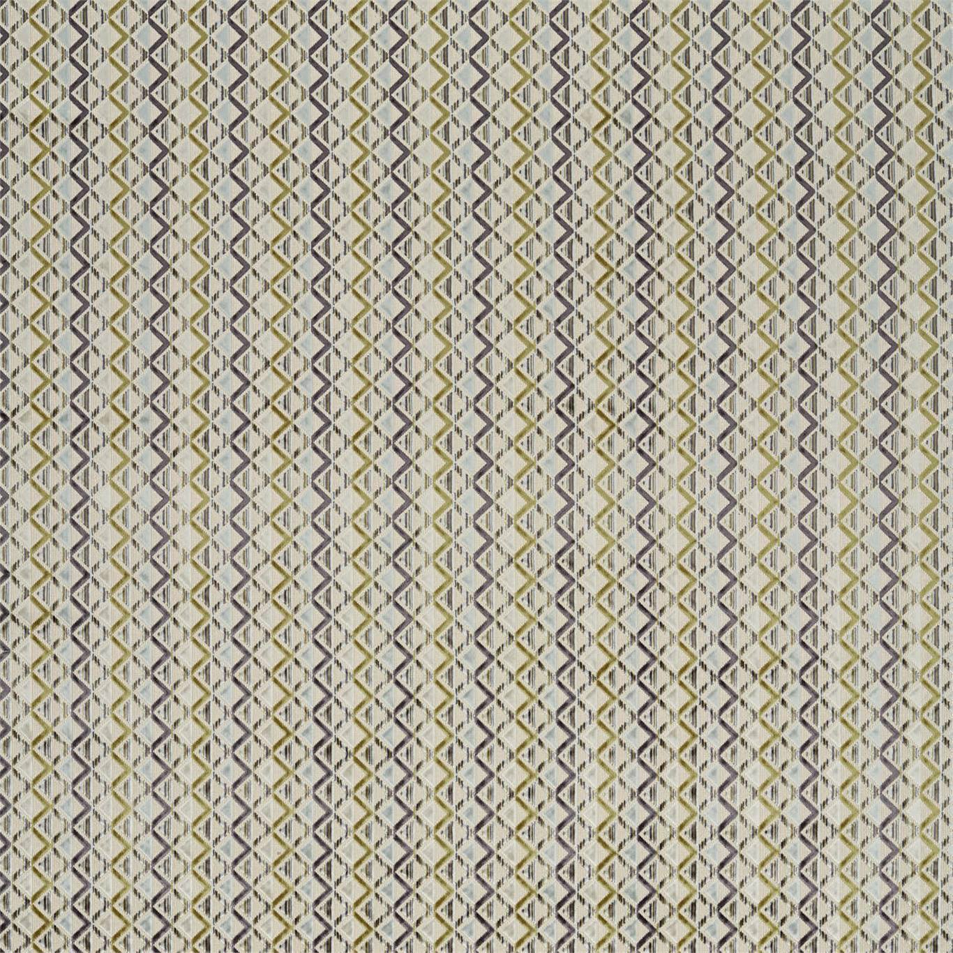 Boka Velvet Fabric by Harlequin - HVVC132976 - Brass/Glacier