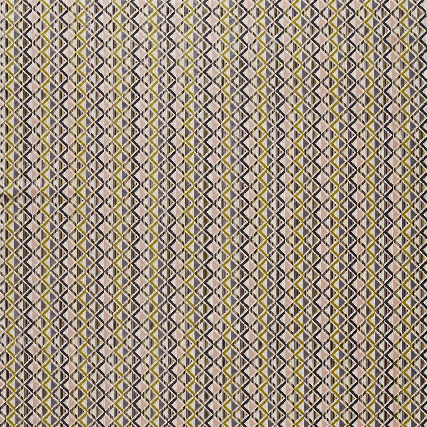 Boka Velvet Fabric by Harlequin - HVVC132989 - Citrus / Rose / Charcoal