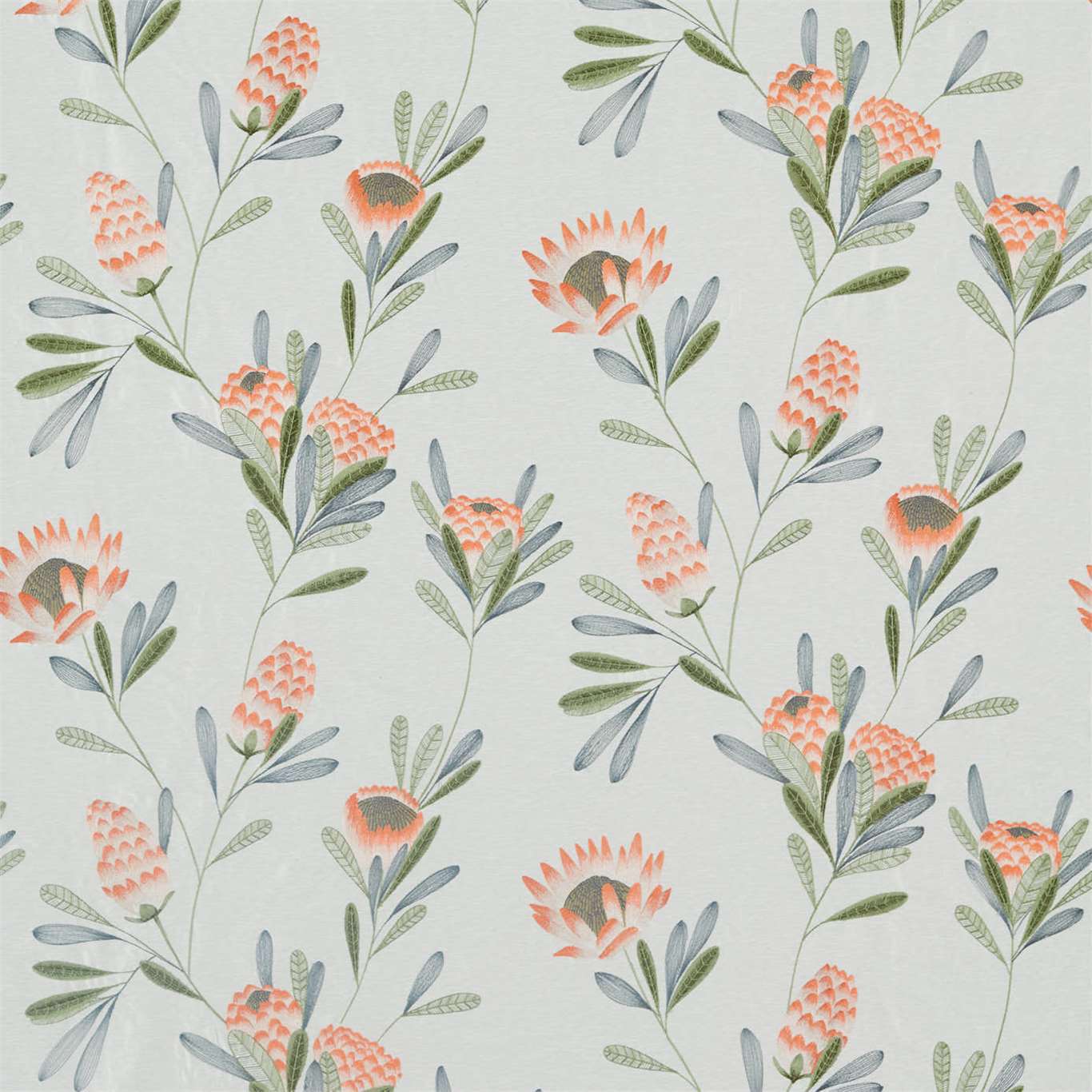 Cayo Fabric by Harlequin - HZAP132640 - Coral/Silver