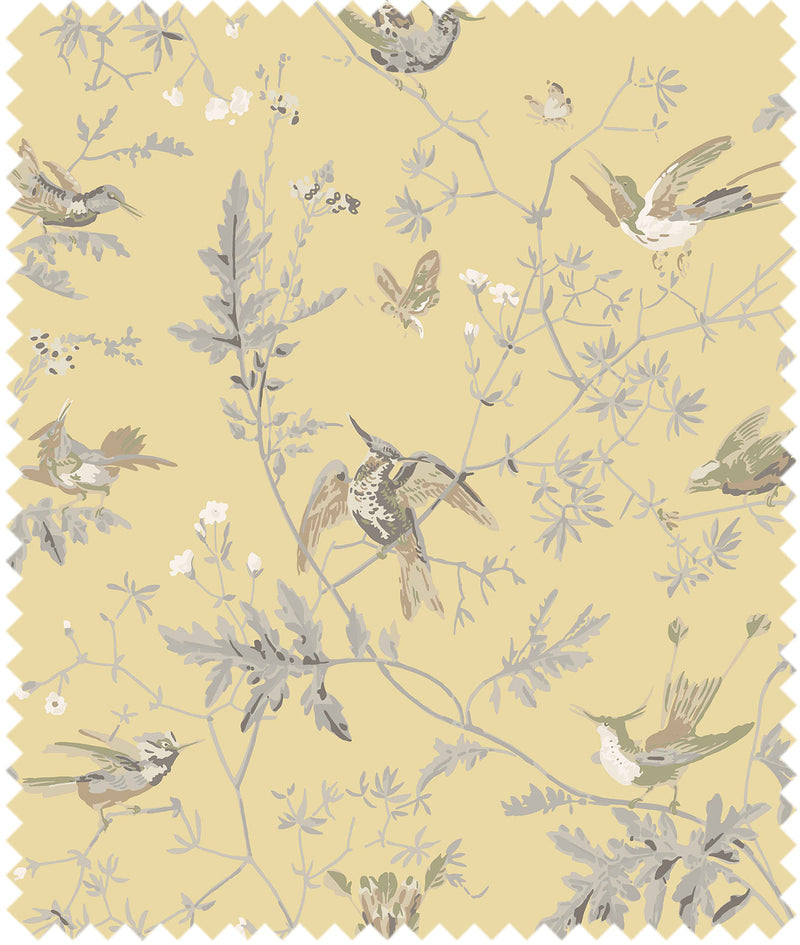 Hummingbirds Fabric F111/1001 By Cole & Son