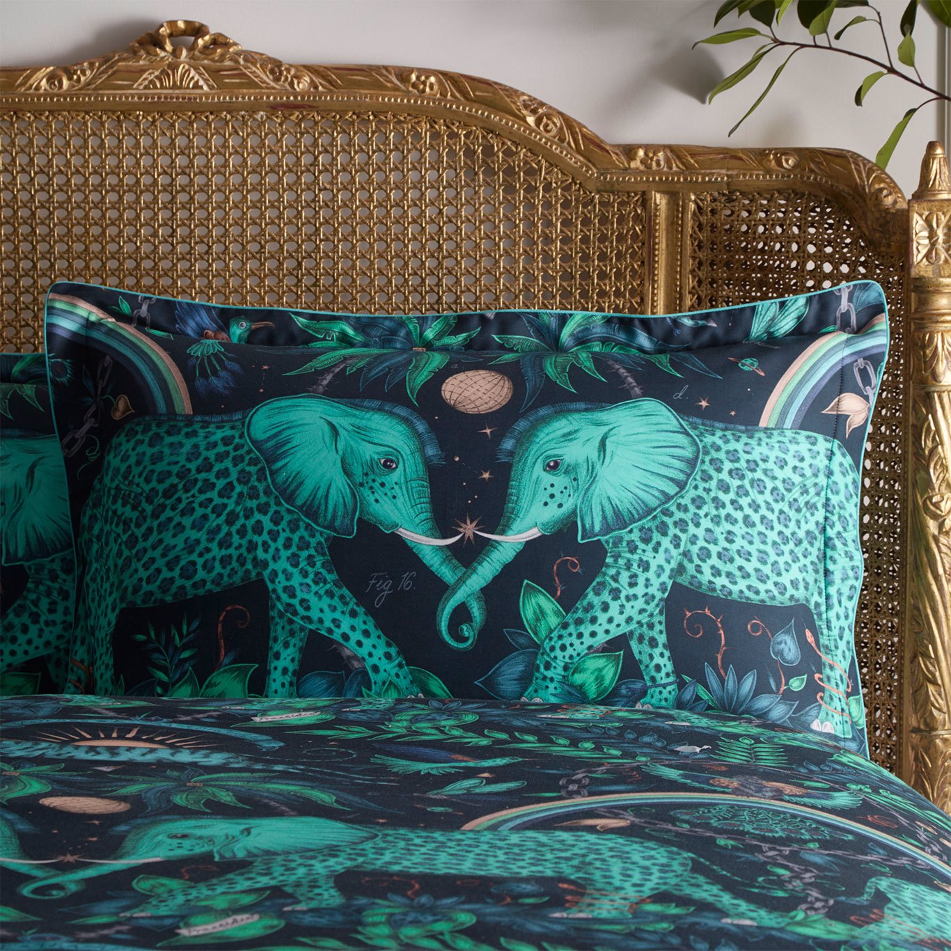 Zambezi Teal Oxford Pillowcase (M2070/01)