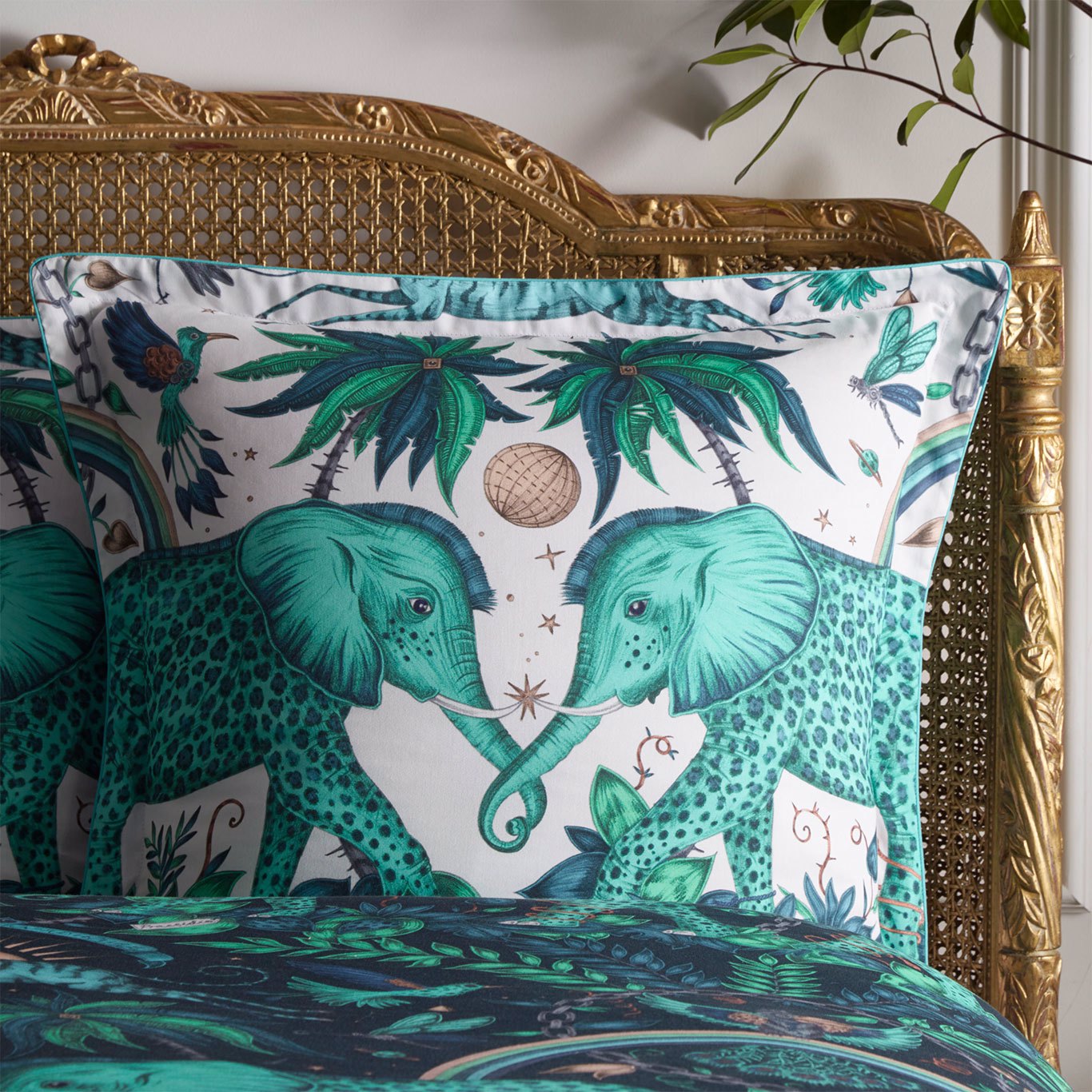 Zambezi Teal Square Pillowcase (M2071/01)