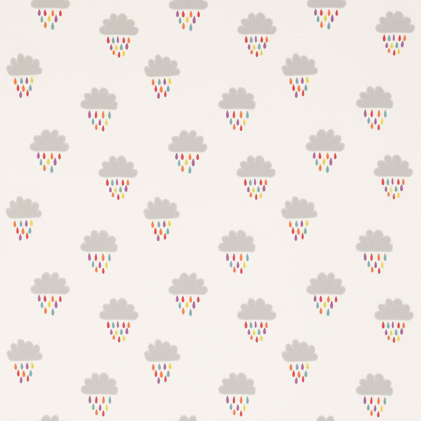 April Showers Fabric by Scion - NSCK131659 - Poppy / Tangerine / Sunshine