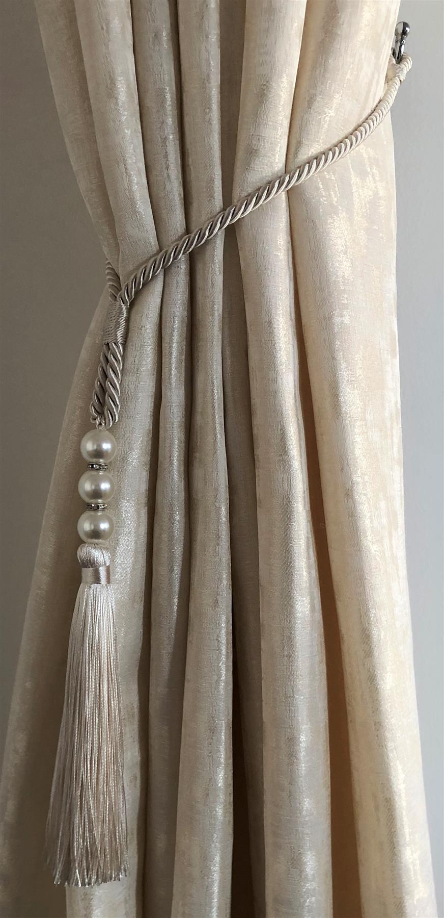 Cream Single Royal Curtain Tie Backs