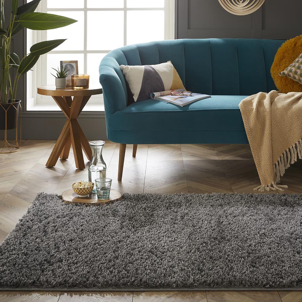 Larissa Shaggy Charcoal Rug