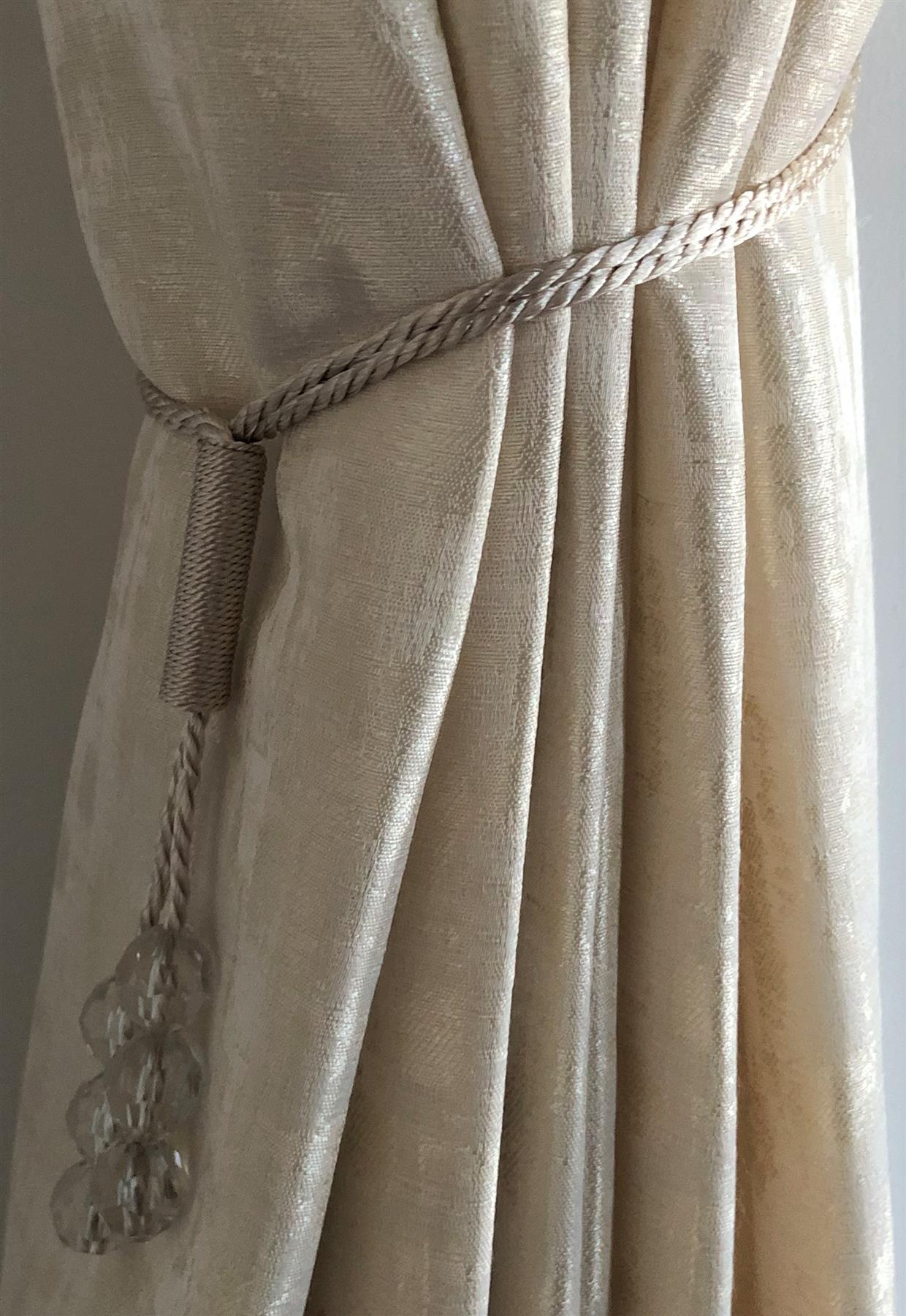 Cream Single Tsar Curtain Tie Backs