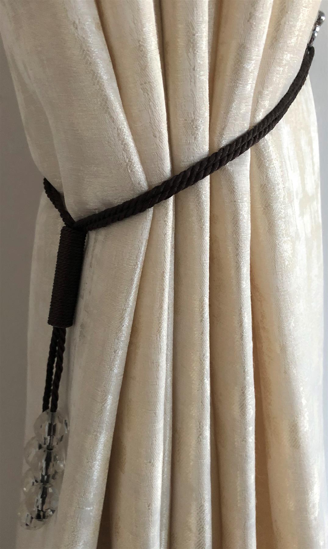 Chocolate Single Tsar Curtain Tie Backs