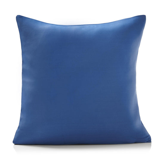 Blue Plain Triple Weave Cushion Covers