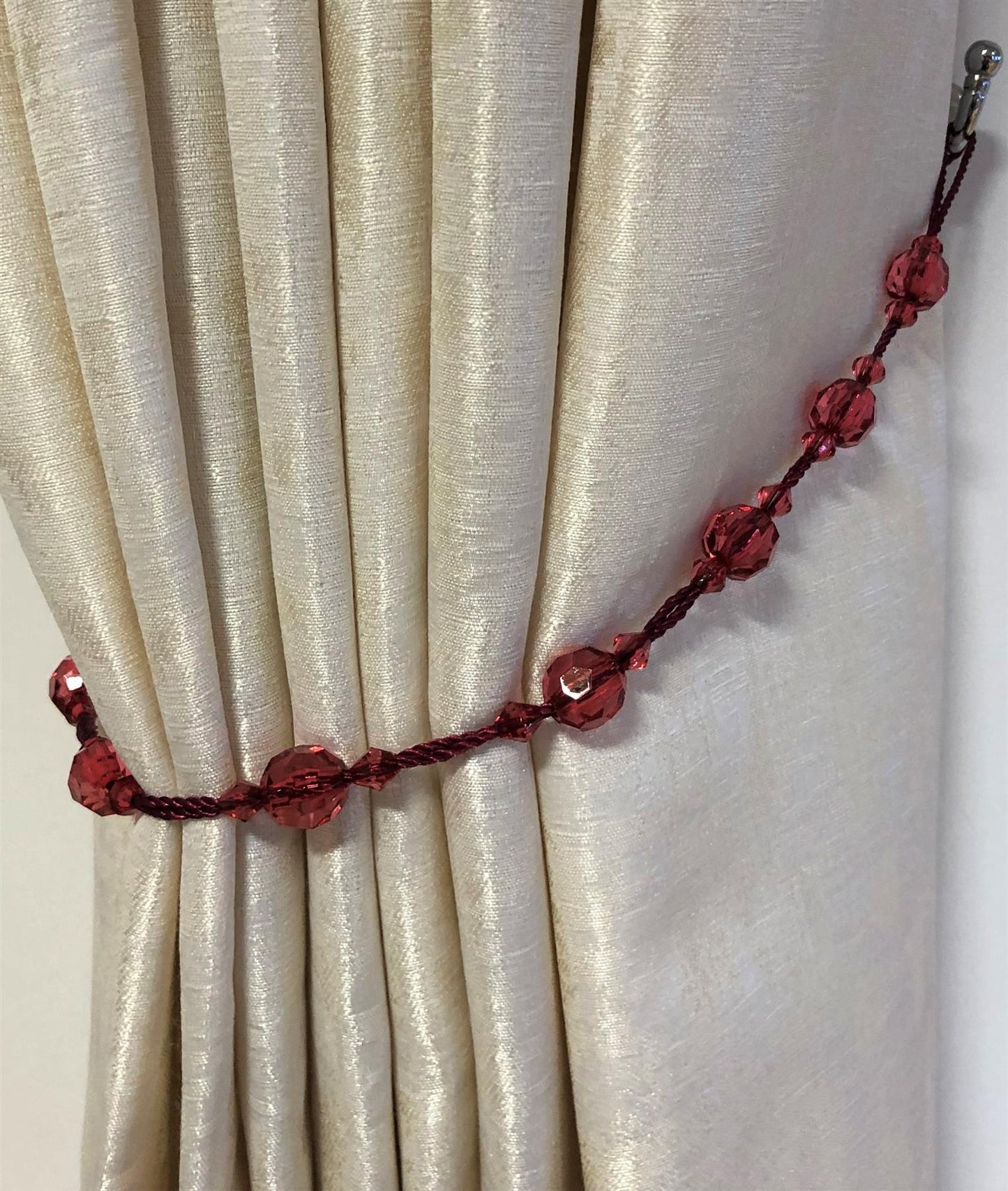 Ruby Twinkle Curtain Tie Backs - Pair