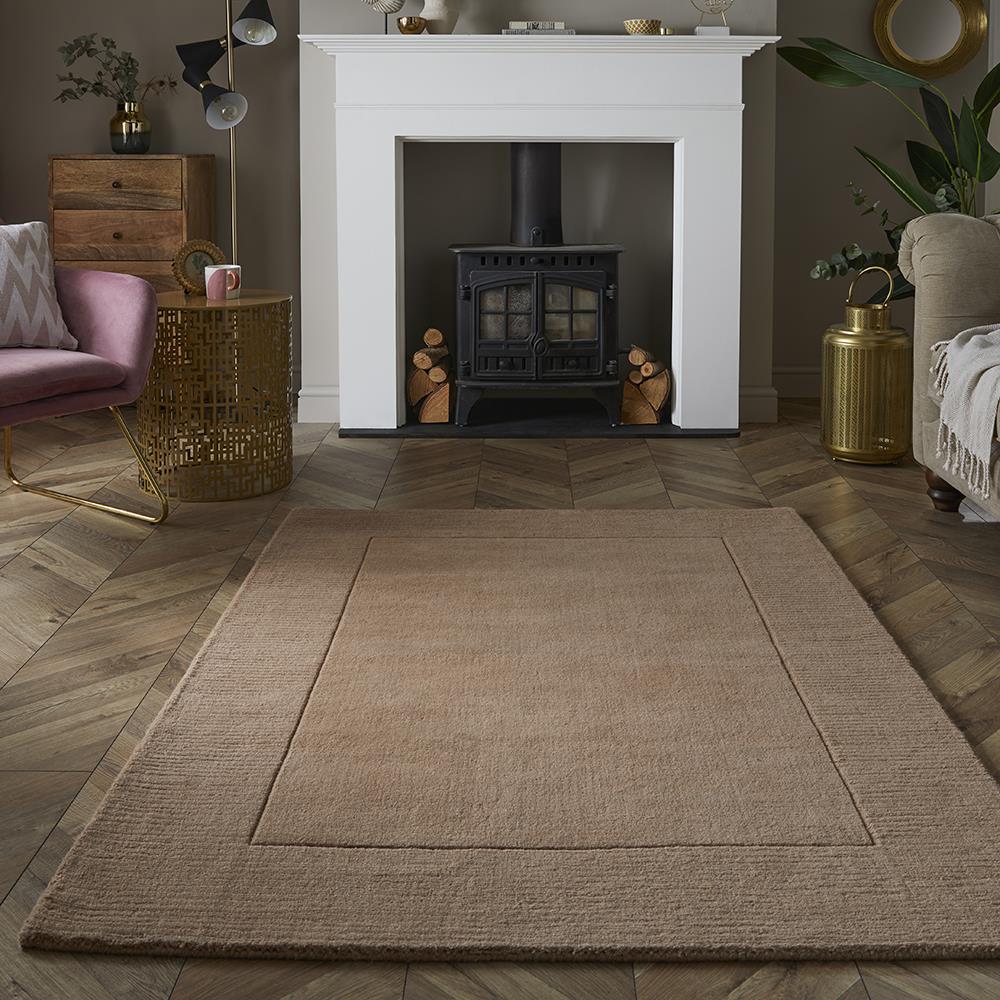 Esme Taupe Wool Rug