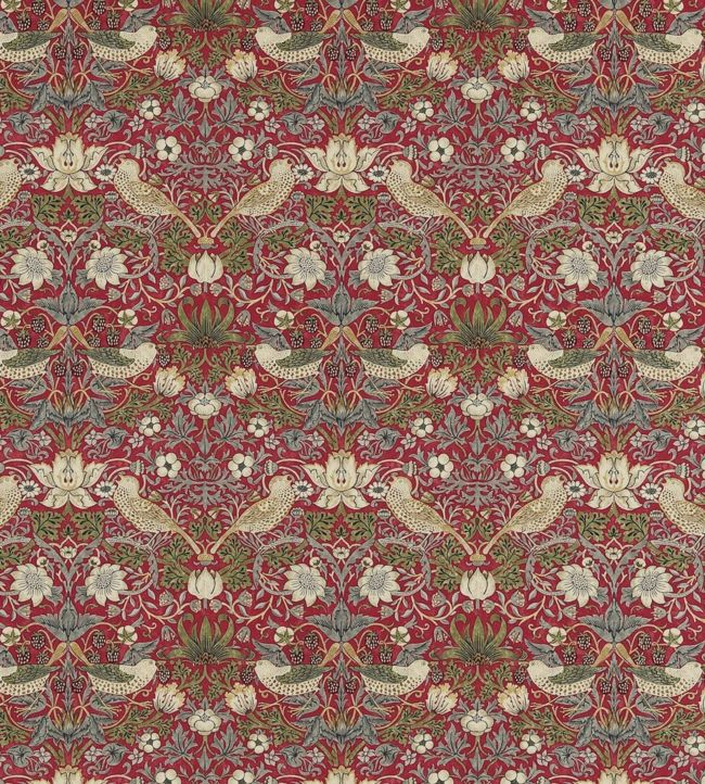 Strawberry Thief Fabric by Morris & Co.