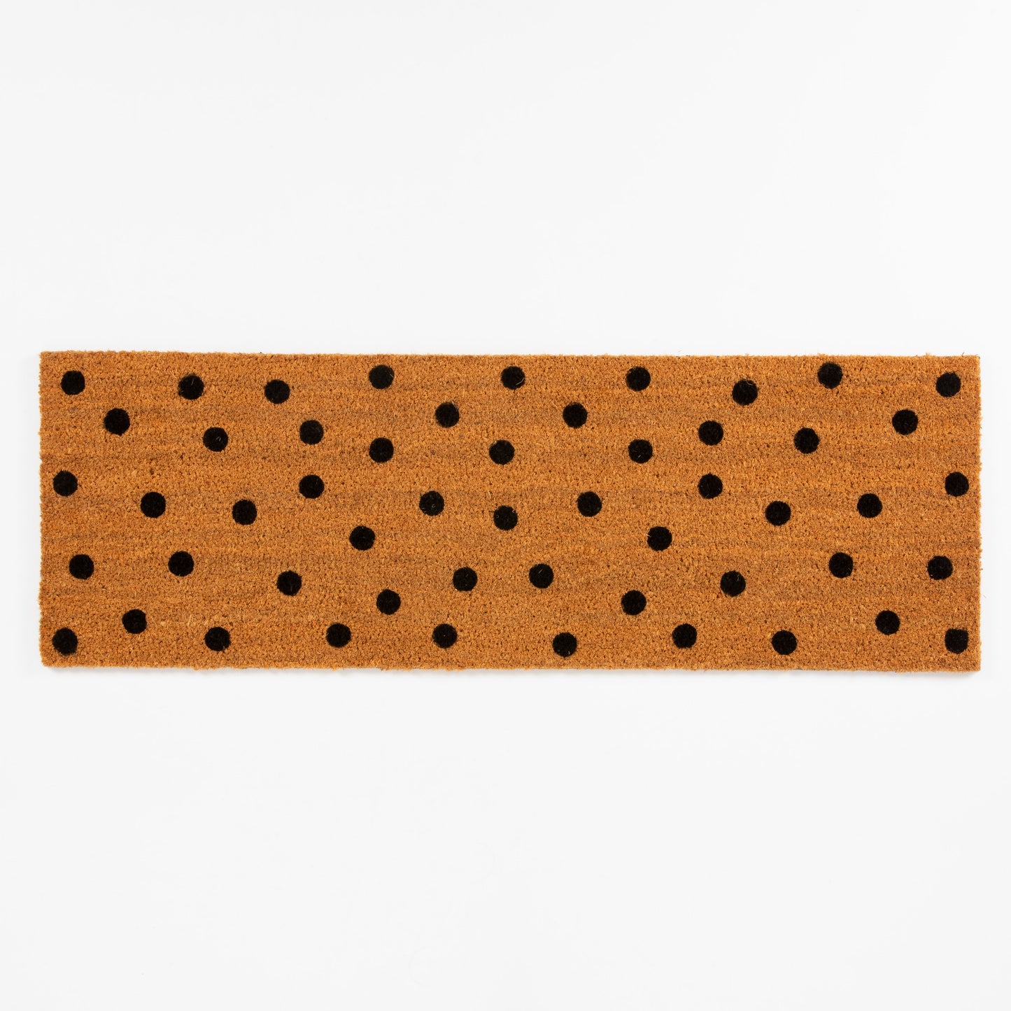 Pride Of Place Astley 40X120Cm Totally Dotty Natural Printed Pvc Backed Coir Mat