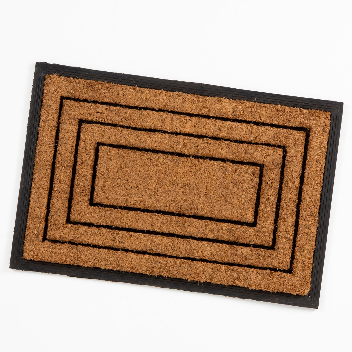 Mud Stopper Chadderton 40X60Cm Border Natural Rubber & Coir Brush Mat