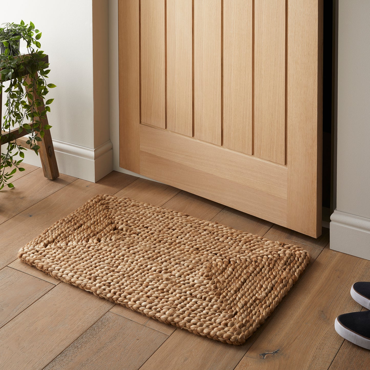 Naturelle Stockport 45X75Cm Natural Rectangle Woven Jute Mat