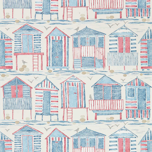 Beach Huts Wallpaper by Sanderson