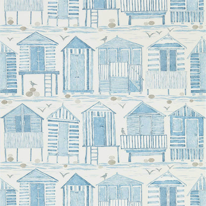 Beach Huts Wallpaper by Sanderson