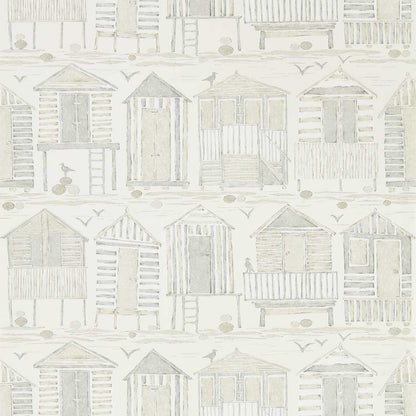 Beach Huts Wallpaper by Sanderson