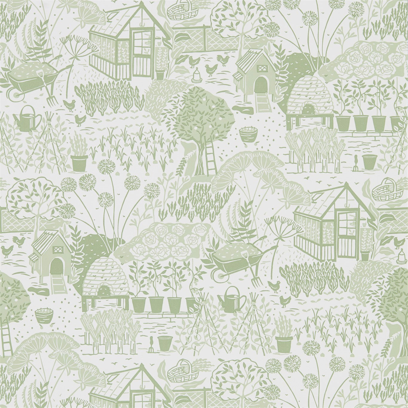 The Allotment Wallpaper by Sanderson