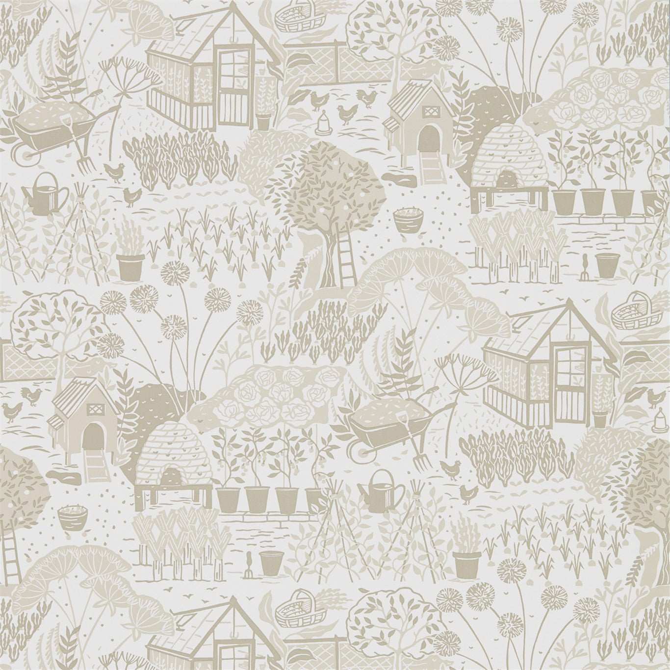 The Allotment Wallpaper by Sanderson