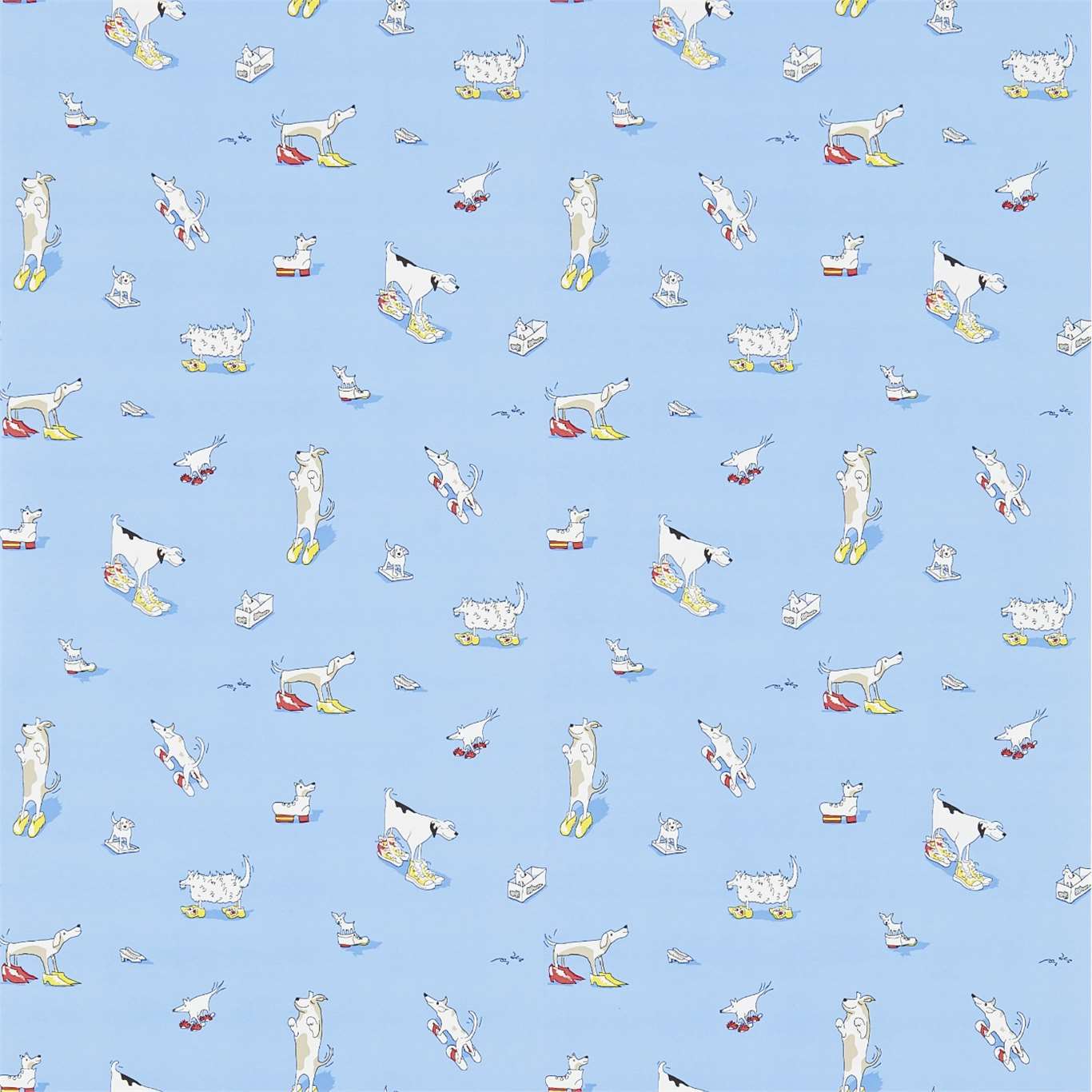 Dogs In Clogs Wallpaper by Sanderson