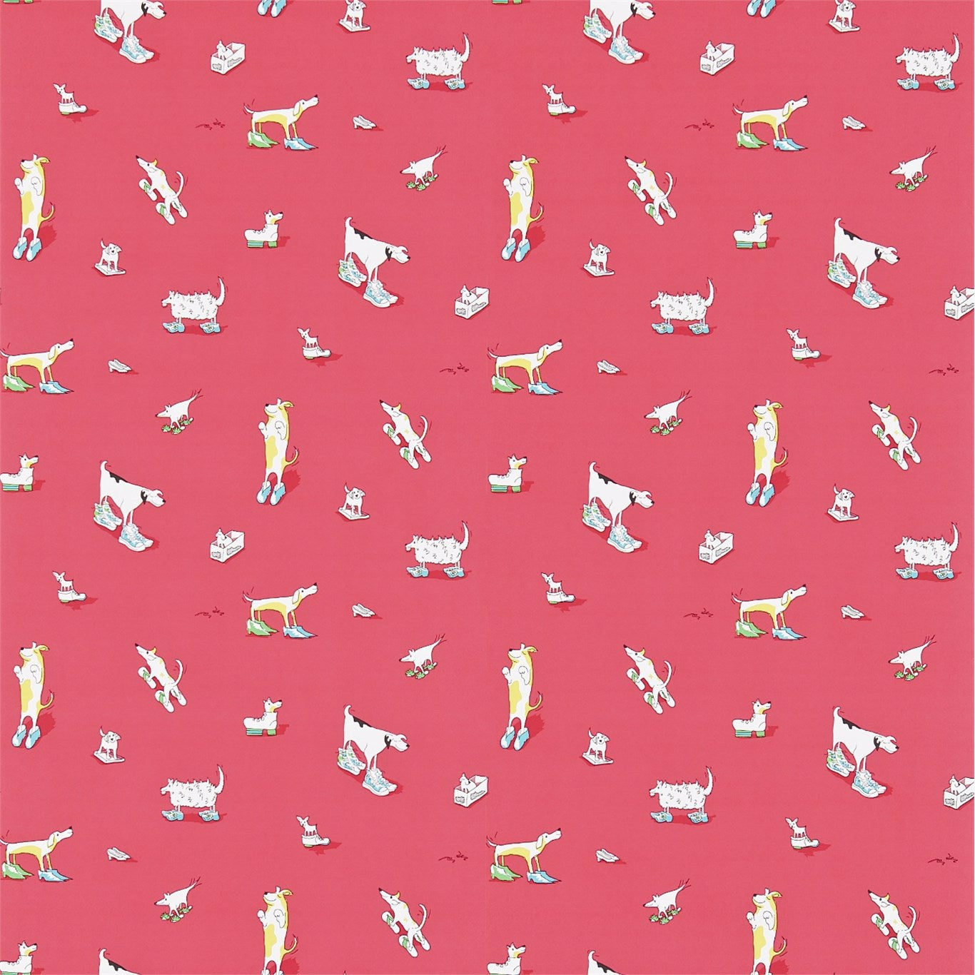 Dogs In Clogs Wallpaper by Sanderson