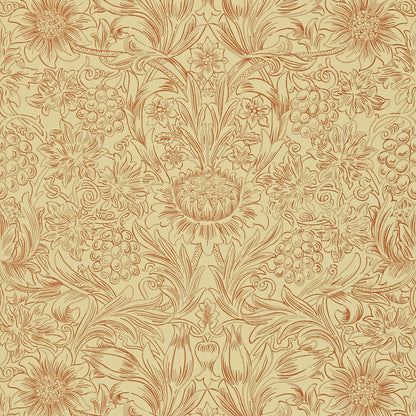 Sunflower Etch Wallpaper by Morris & Co
