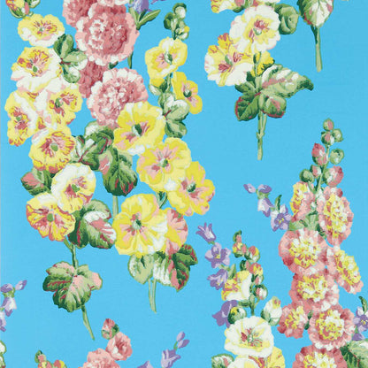 Hollyhocks Wallpaper by Sanderson