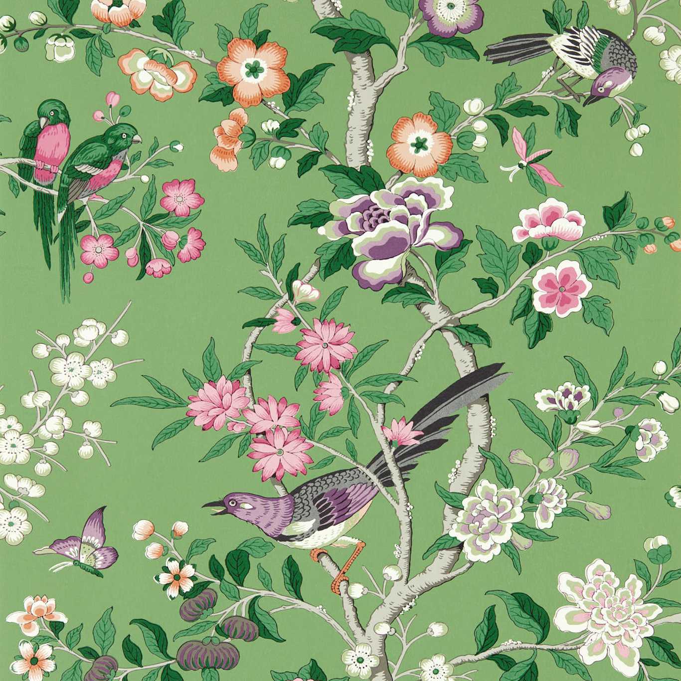 Chinoiserie Hall Wallpaper Wallpaper by Sanderson