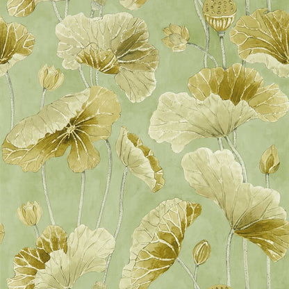 Lotus Leaf Wallpaper Wallpaper by Sanderson