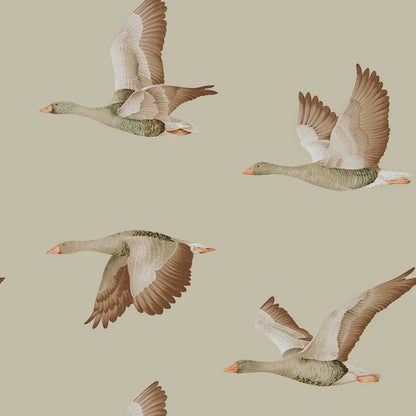 Elysian Geese (wallpaper) Wallpaper by Sanderson