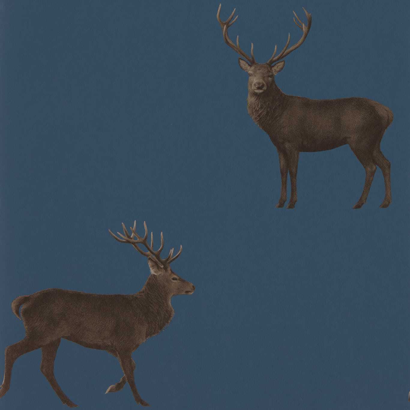 Evesham Deer (wallpaper) Wallpaper by Sanderson