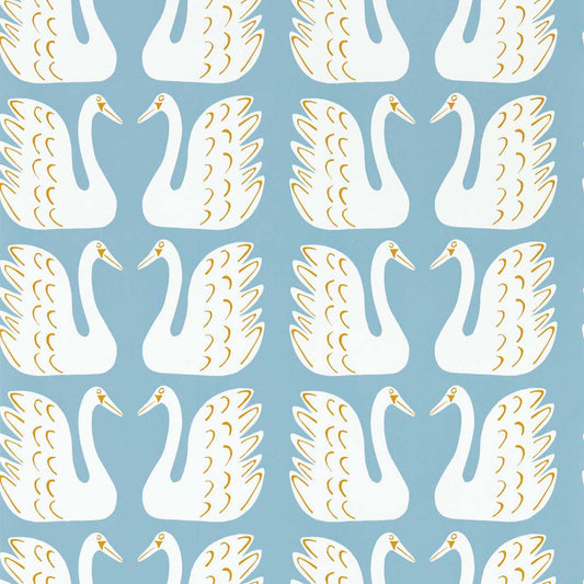 Swim Swam Swan Wallpaper by Scion