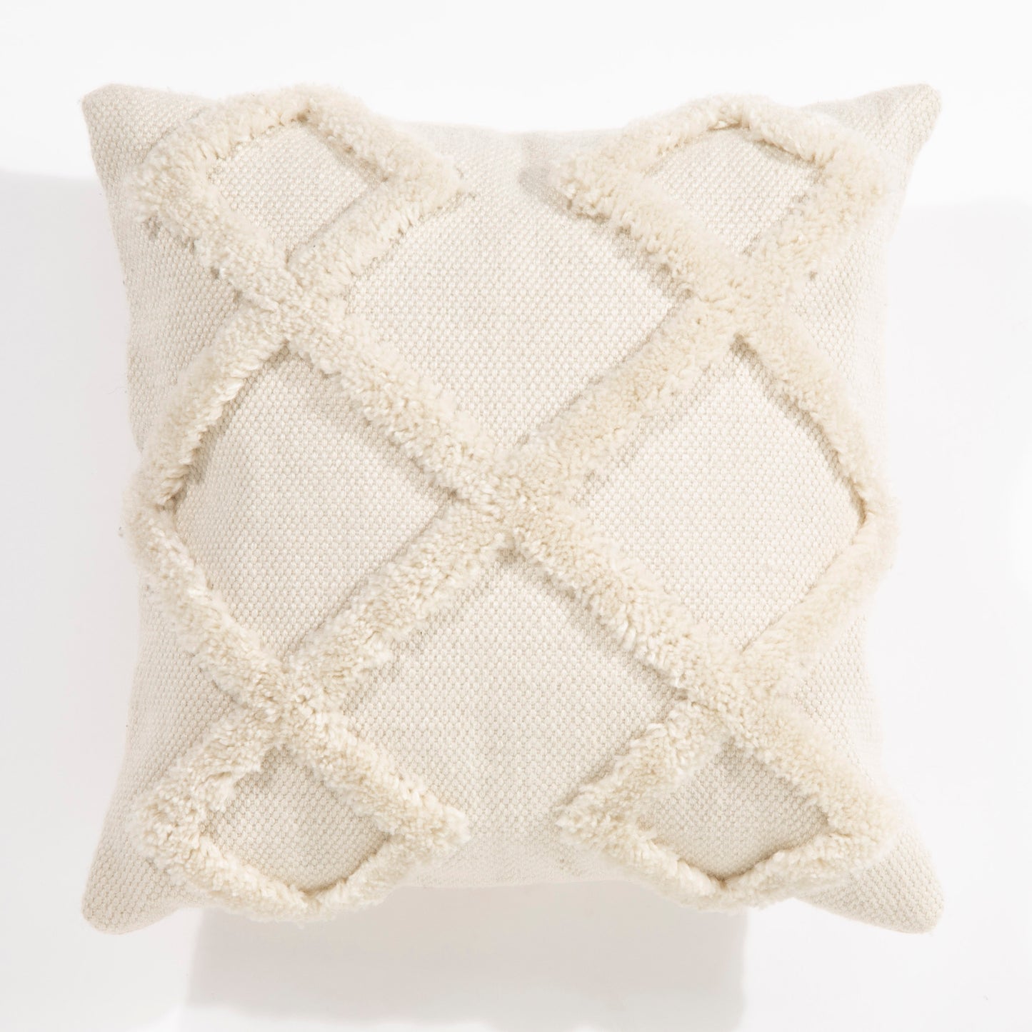 Revival Windsor 45x45cm Cream Geo Tufted Cushion