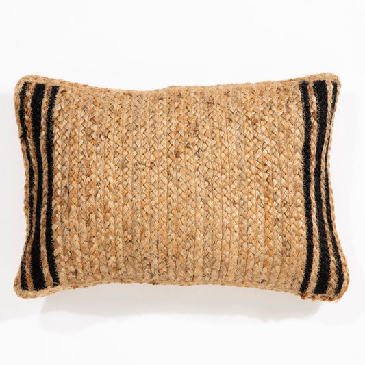 Snowdonia Rectangular Jute Cushion with Cotton Back 35x50cm