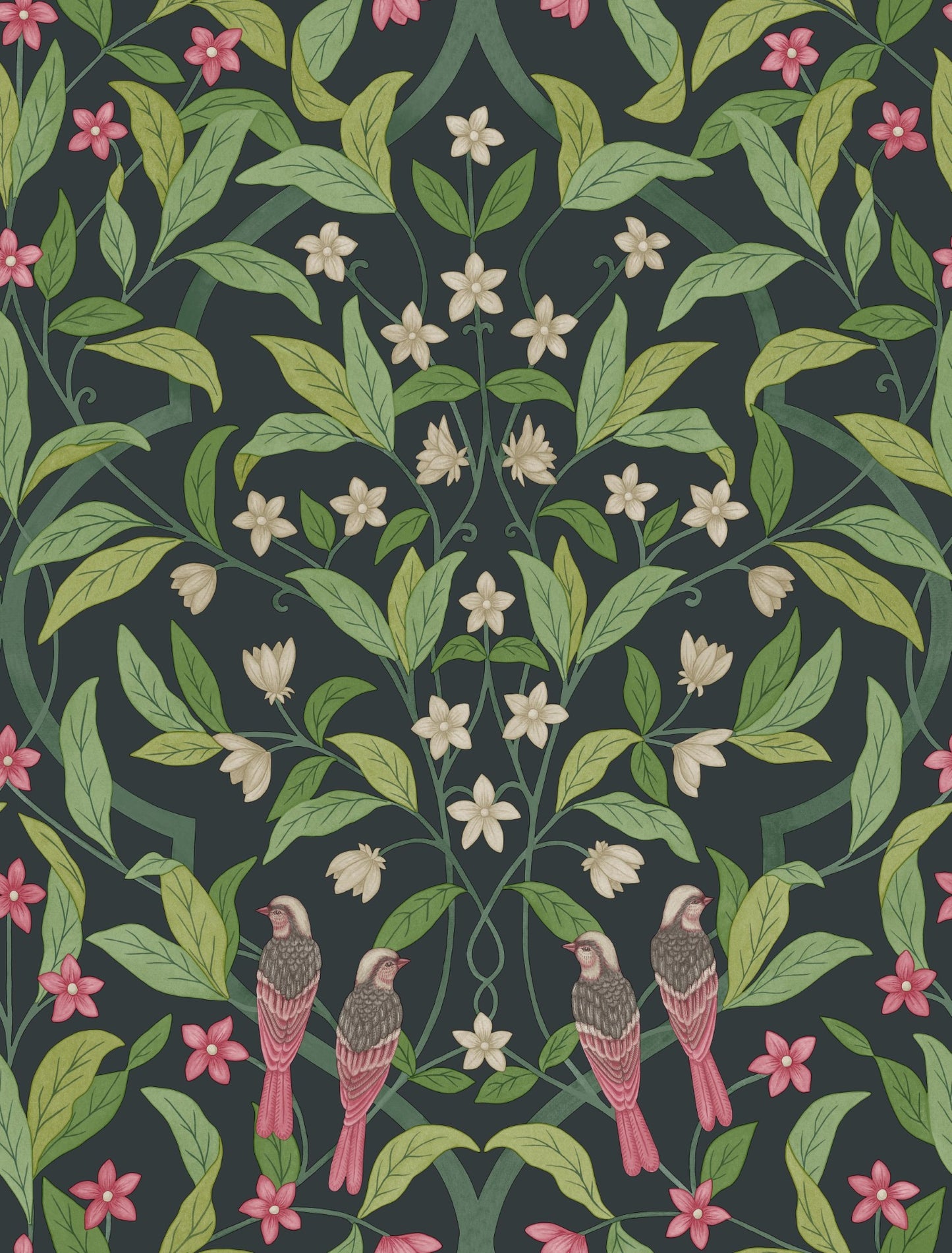 Cole & Son Jasmine & Serin Symphony Wallpaper