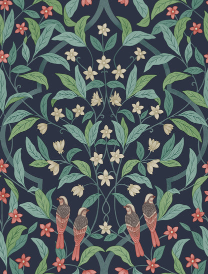 Cole & Son Jasmine & Serin Symphony Wallpaper