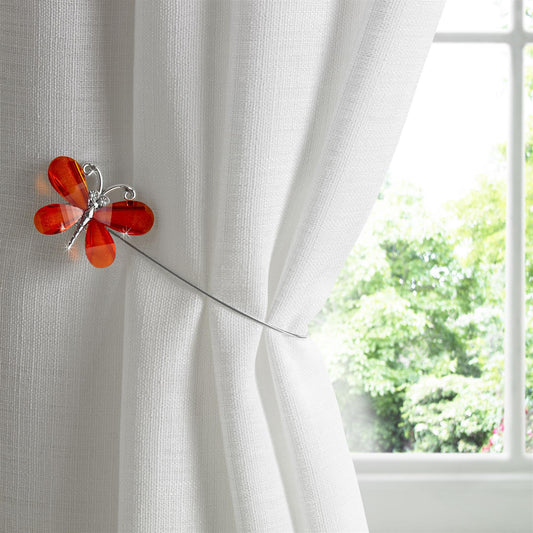 Orange Butterfly Magnetic Curtain Tie Backs