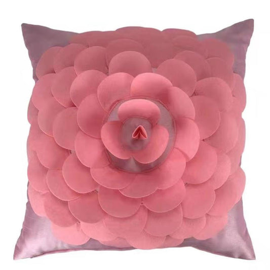 Pink Flo Felt Cushion Covers