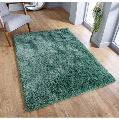 Serene Sage Green Plain Rug - Sage Green