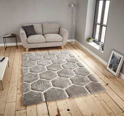 Noble House NH30782 Grey/White Rug