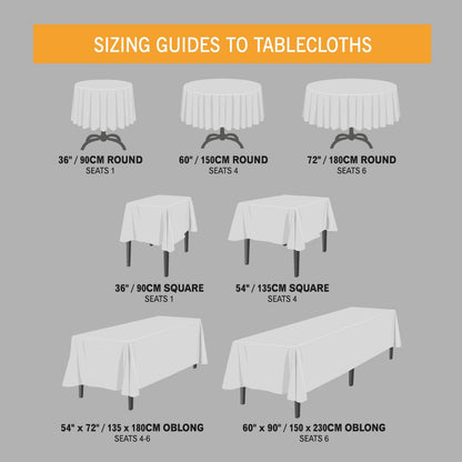 Ivory Linen Look Tablecloths