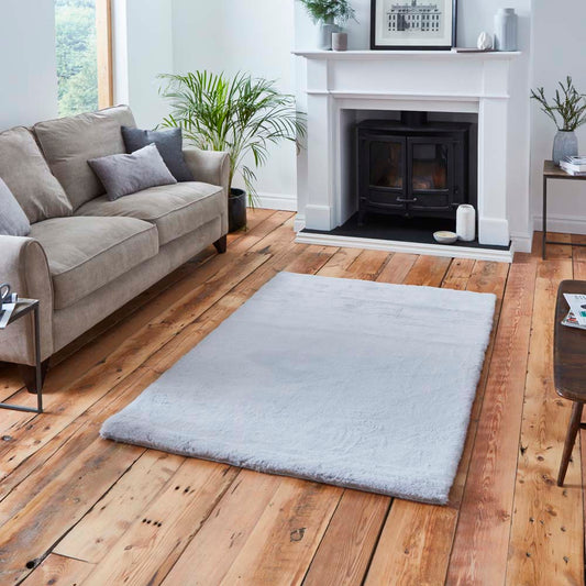 Teddy Silver Rug