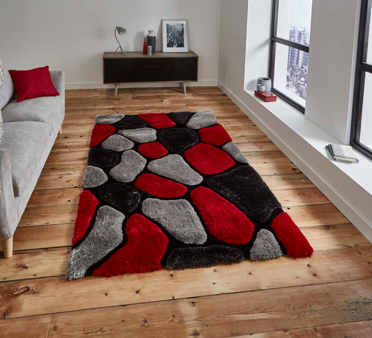 Noble House NH5858 Grey/Red Rug