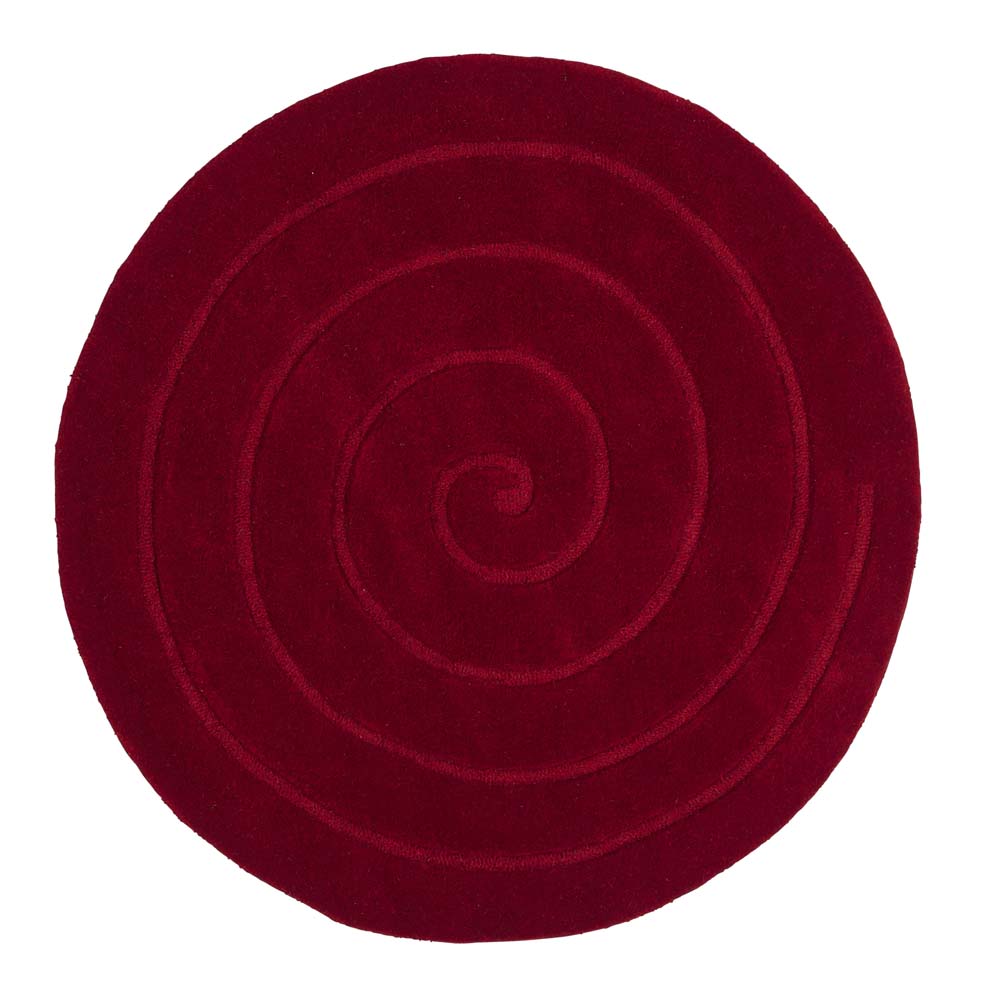 Spiral Red Rug