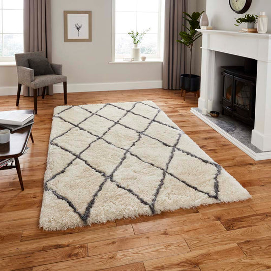 Morocco 2491 Ivory/Grey Rug