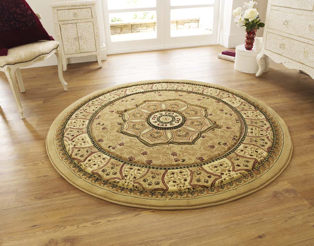 Heritage 4400 Beige Circle Rug