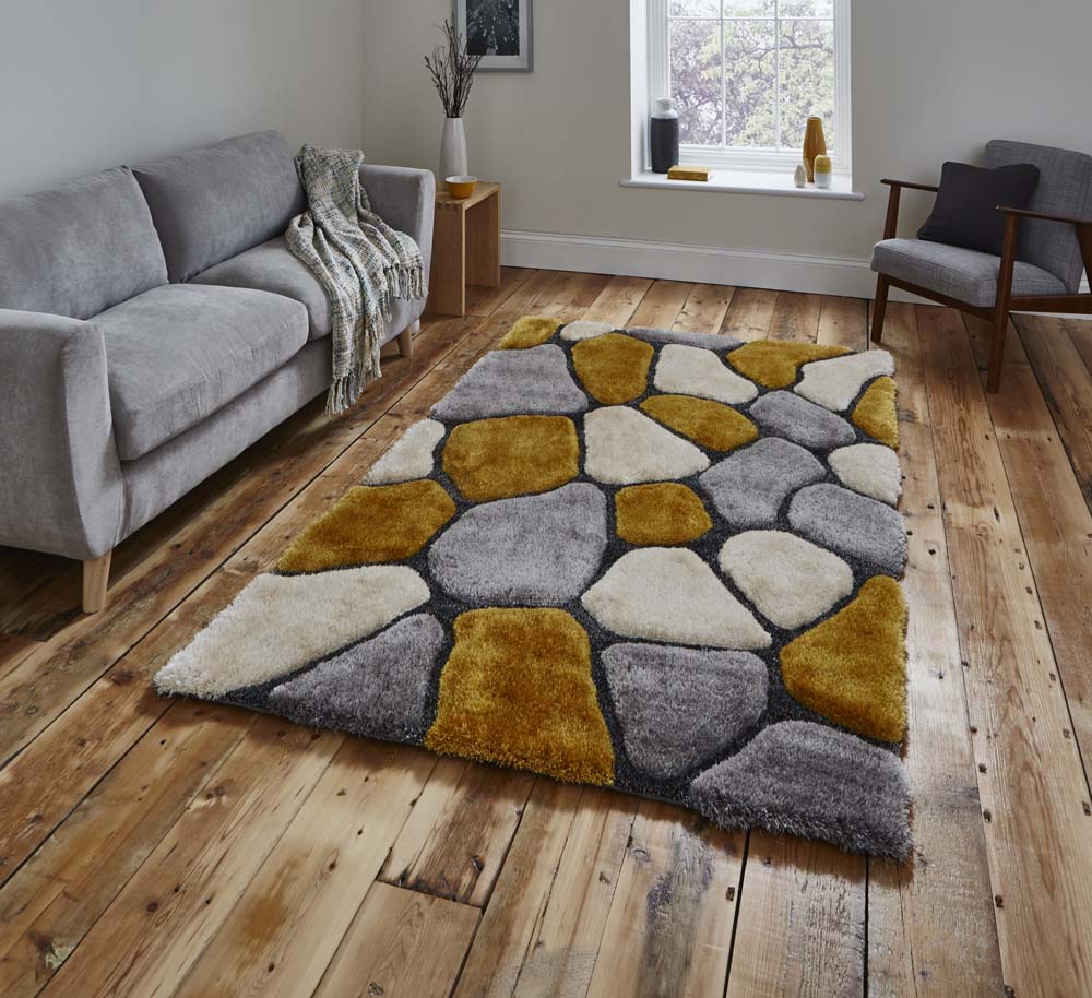 Noble House NH5858 Grey/Yellow Rug