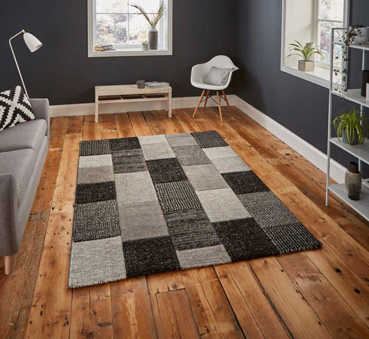Brooklyn 21830 Grey/Black Rug