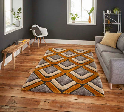 Noble House NH8199 Grey/Yellow Rug