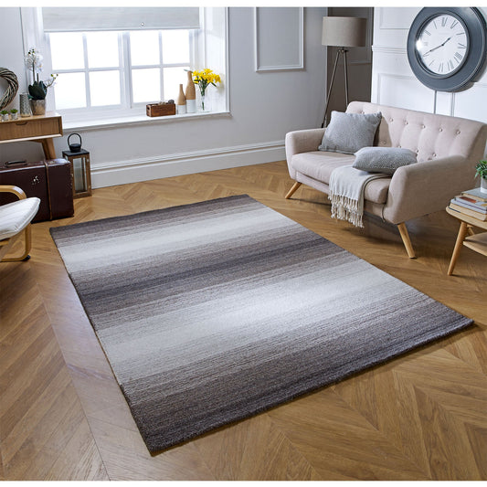 Alberolo Beige Striped Rug - Beige/Cream